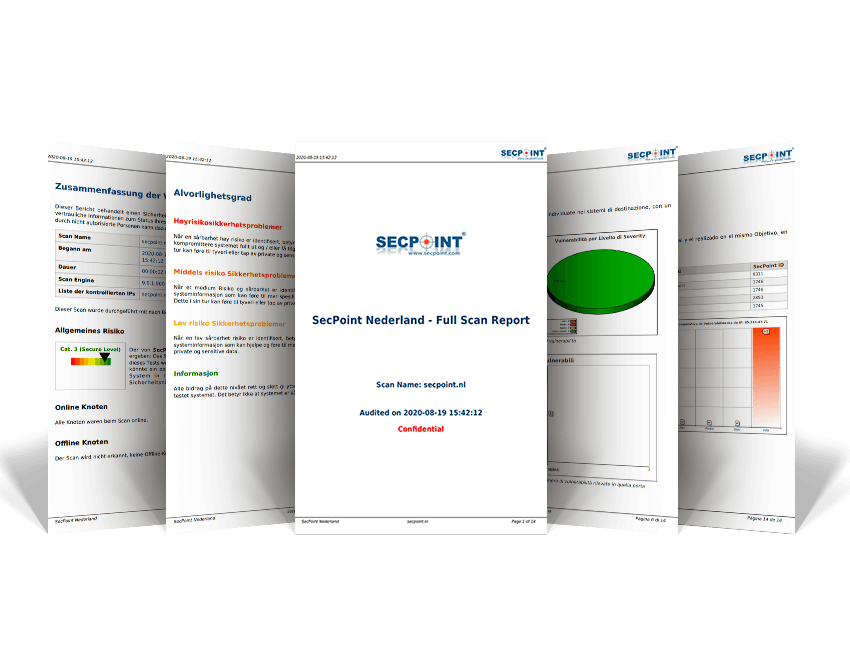 Vulnerability Scanner - SecPoint Cloud Penetrator Reports